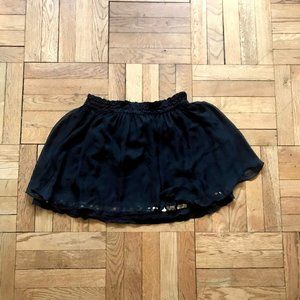 Free People Black Skirt Gold Sequins
